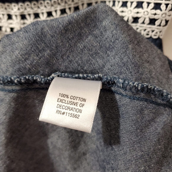 Beauty & The Beast - Belle inspired denim chambray dress with flutter sleeves - Picture 8 of 9